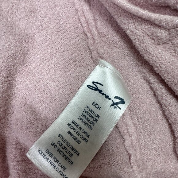 Seven7 Cardigan Women’s Pink Long Sleeve Pockets Size Small - Picture 11 of 11